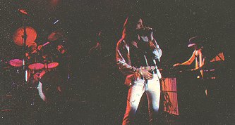 Magnum onstage with Mellotron, 1980