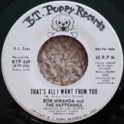 Bob Miranda & the Happenings, 'That's All I Want From You'